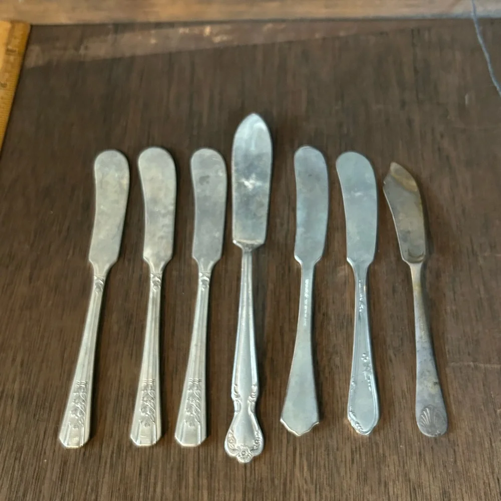 Vintage Silver-Plate Butter Knives